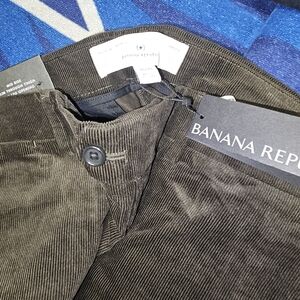 Banana Republic Men's Corduroy Pants - Olive Green
